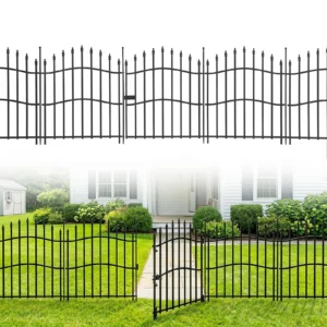 32 Inch No Dig Garden Fence 10 Pack, 22FT