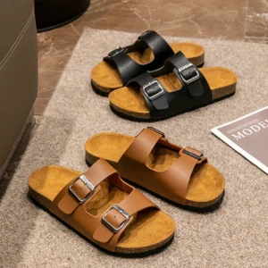 Men's cork slippers
